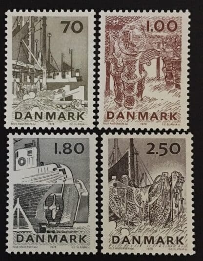 Denmark Scott #620-623 MNH