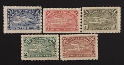 Dominica Republic Scott # 111-115 Mint