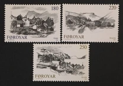 Faroe Islands Scott # 83-85 MNH