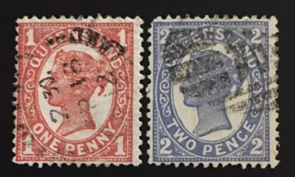 Queensland Scott # 113-114 Used