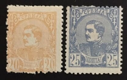 Serbia Scott #29-30 Mint