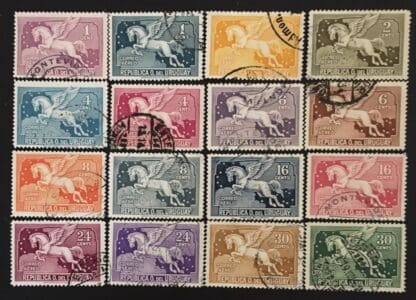 Uruguay Scott # C27-C42 Used