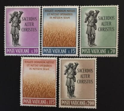 Vatican Scott # 330-334 MNH