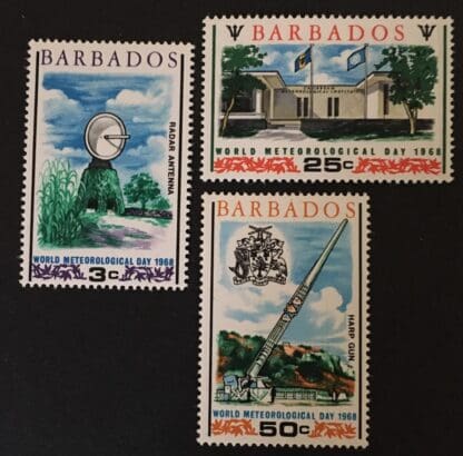 Barbados Scott # 303-305 Mint Hinged