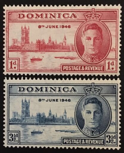 Dominica # 112-113 Mint Never Hinged