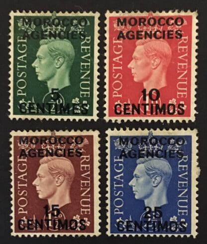 Great Britain Offices in Morocco Scott # 83-86 Mint Hinged