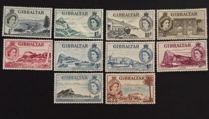 Gibraltar Scott # 132-141 Mint Hinged