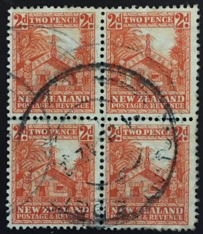 New Zealand Scott # 188 Used Block of Four