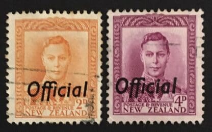 New Zealand Scott # O93-O94 Used