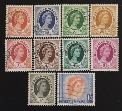 Rhodesia & Nyasaland  Scott # 141-147/149-150 Used