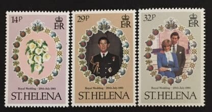 St. Helena  Scott # 353-355 Mint Never Hinged