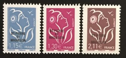 St. Pierre & Miquelon Scott # 843-845 Mint Never Hinged