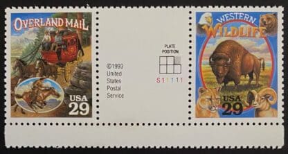 Scott # 2869 p/t MNH Gutter Strip