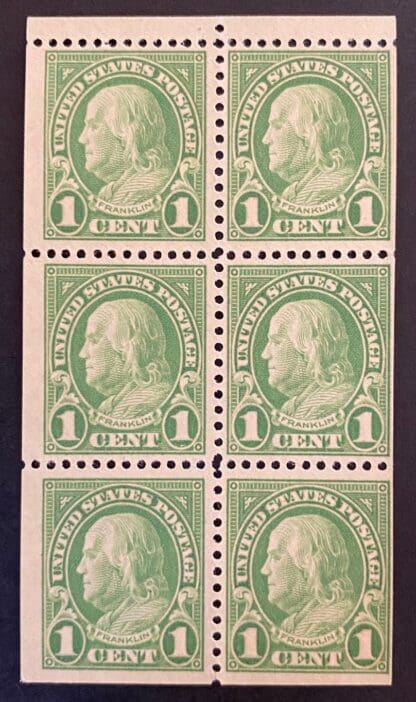 Scott # 632a Mint Never Hinged Booklet Pane