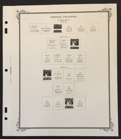 French Colonies, Libya, Mayotte, Rouad and Cilicia Scott Specialty Pages