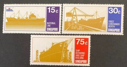 Singapore Scott # 126-128 Mint Hinged