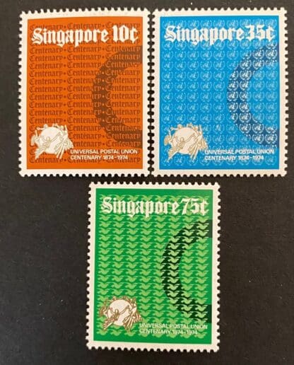 Singapore Scott # 212-214 Mint Hinged