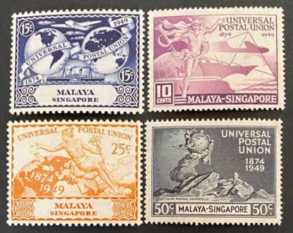 Singapore Scott # 23-26 Mint Hinged