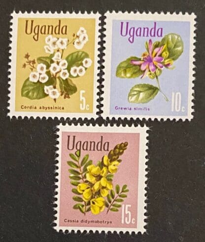 Uganda # 115-117 Mint Never Hinged