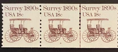 1907 Mint Never Hinged Line Strip of 3 # 8