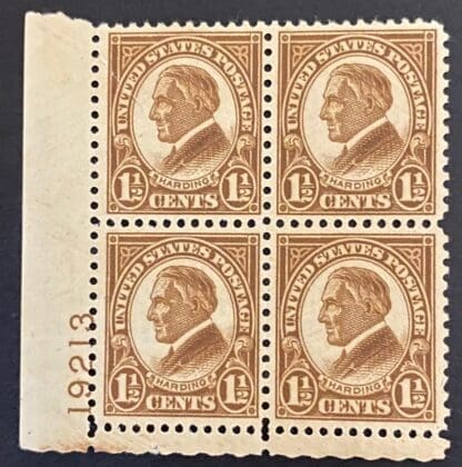 Scott # 633 Mint Never Hinged Plate Block