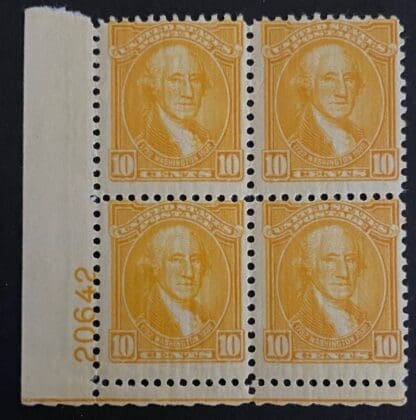 Scott # 715 Mint Never Hinged Plate Block