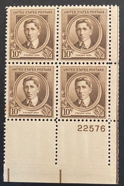 Scott # 883 Mint Never Hinged Plate Block