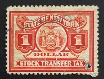 New York $1.00 Stock Transfer Used