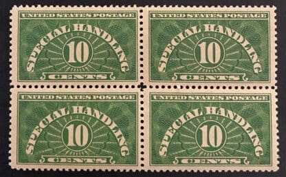 Scott # QE1 Mint Never Hinged Block of 4