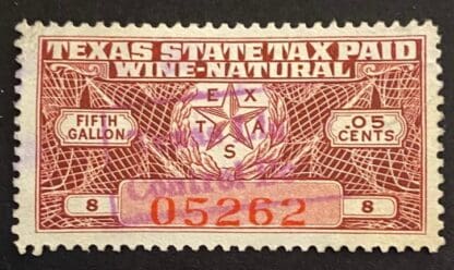 Texas $.05 Wine Used