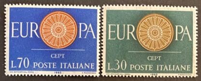 Italy Scott #809-810 Mint Never Hinged