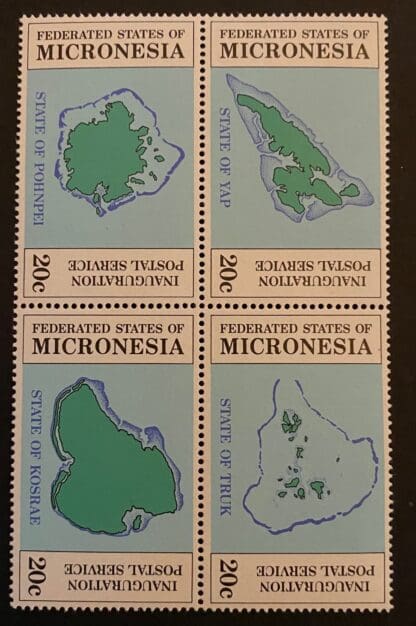 Micronesia Scott #1-4 Mint Never Hinged