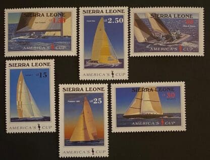 Sierra Leone Scott # 837-842 Mint Never Hinged