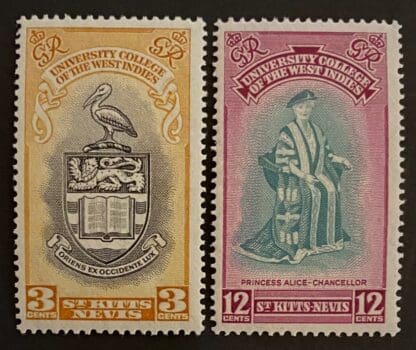 St. Kitts & Nevis Scott #105-106 Mint Never Hinged