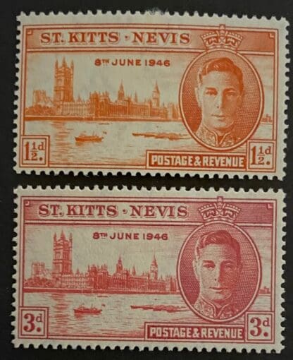 St. Kitts & Nevis Scott #91-92 Mint