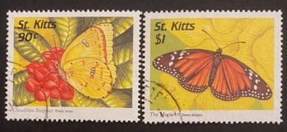 St. Kitts  #446-447 Used