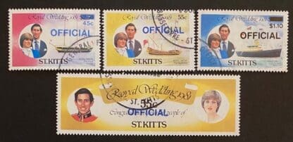 St. Kitts Scott # O23/O25-O27 Mint Never Hinged