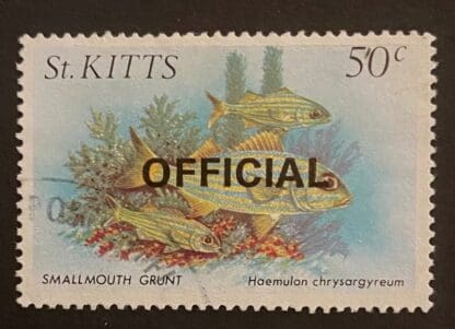 St. Kitts  #O34 Used