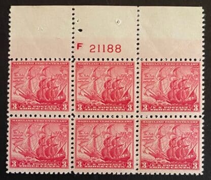 Scott # 736 Mint Never Hinged Plate Block