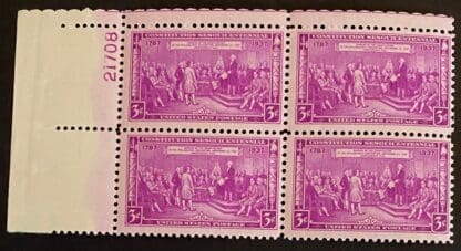 Scott # 798 Mint Never Hinged Plate Block