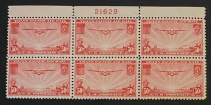 Scott # C22 Mint Never Hinged Plate Block