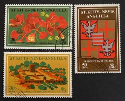 St. Kitts and Nevis 242-244 Used