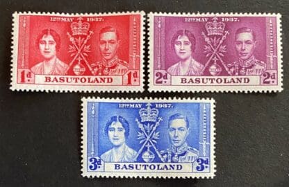 Basutoland Scott # 15-17 Mint Never Hinged