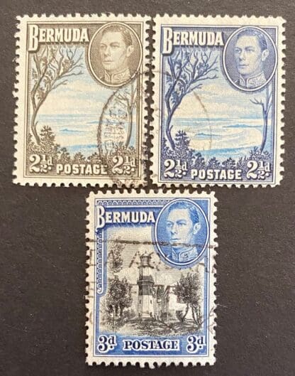 Bermuda Scott # 120-120a/121a Used