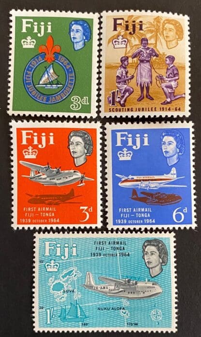 Fiji Scott # 206-210 Mint Hinged