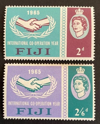 Fiji Scott # 213-214 Mint Hinged