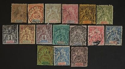 French Guinea Scott # 1-7//9-17 Used