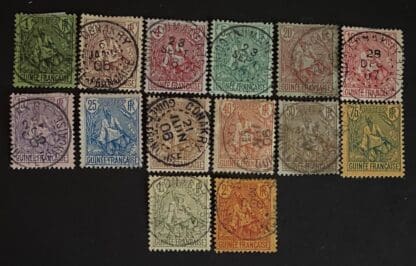 French Guinea Scott # 18-31 Used