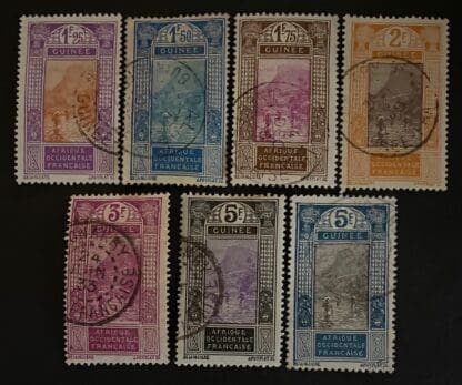 French Guinea Scott # 98-104 Used