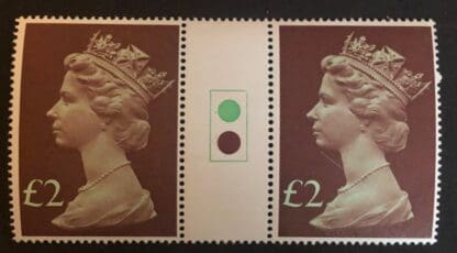 Great Britain Scott # MH175 Mint Never Hinged Traffic Light Gutter Pairs